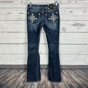 Miss Me Womens Jeans Size 26 Boot Western Embroidered Studded Rodeo